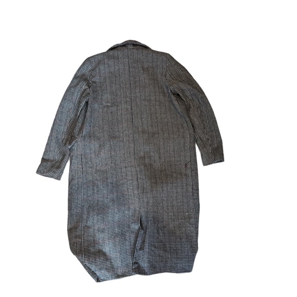 Brown Houndstooth Coat Size S - Picture 7 of 8